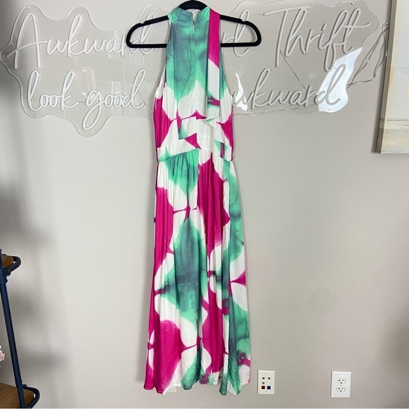 Busayo Collective Tie Dye Halter Dress 17061 - Picture 3 of 9